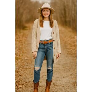 Driftwood SZ 26 Gizelle Women's Distressed Denim Jeans